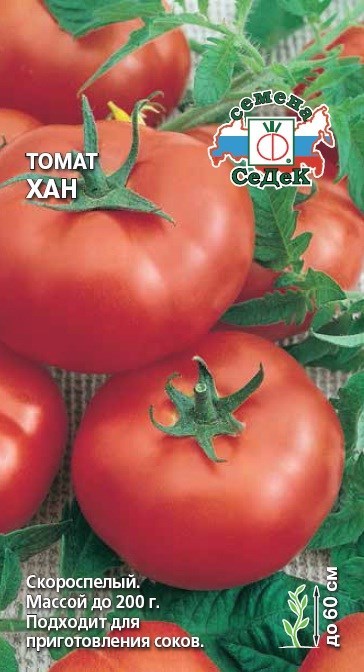 Семена помидоров лучшие сорта для открытого грунта - универсальный детерминантный Хан