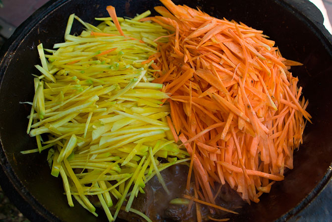 Использование желтой моркови для приготовления плова